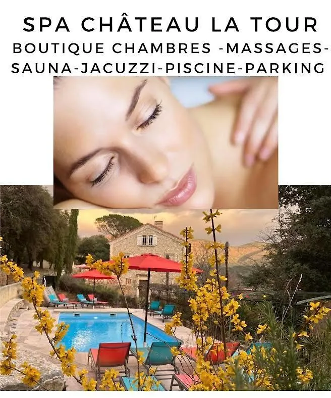 Chambre La Duchesse 800m centre Nyons - SPA - Piscine chauffée - Jacuzzi - Sauna - Massage 0*,